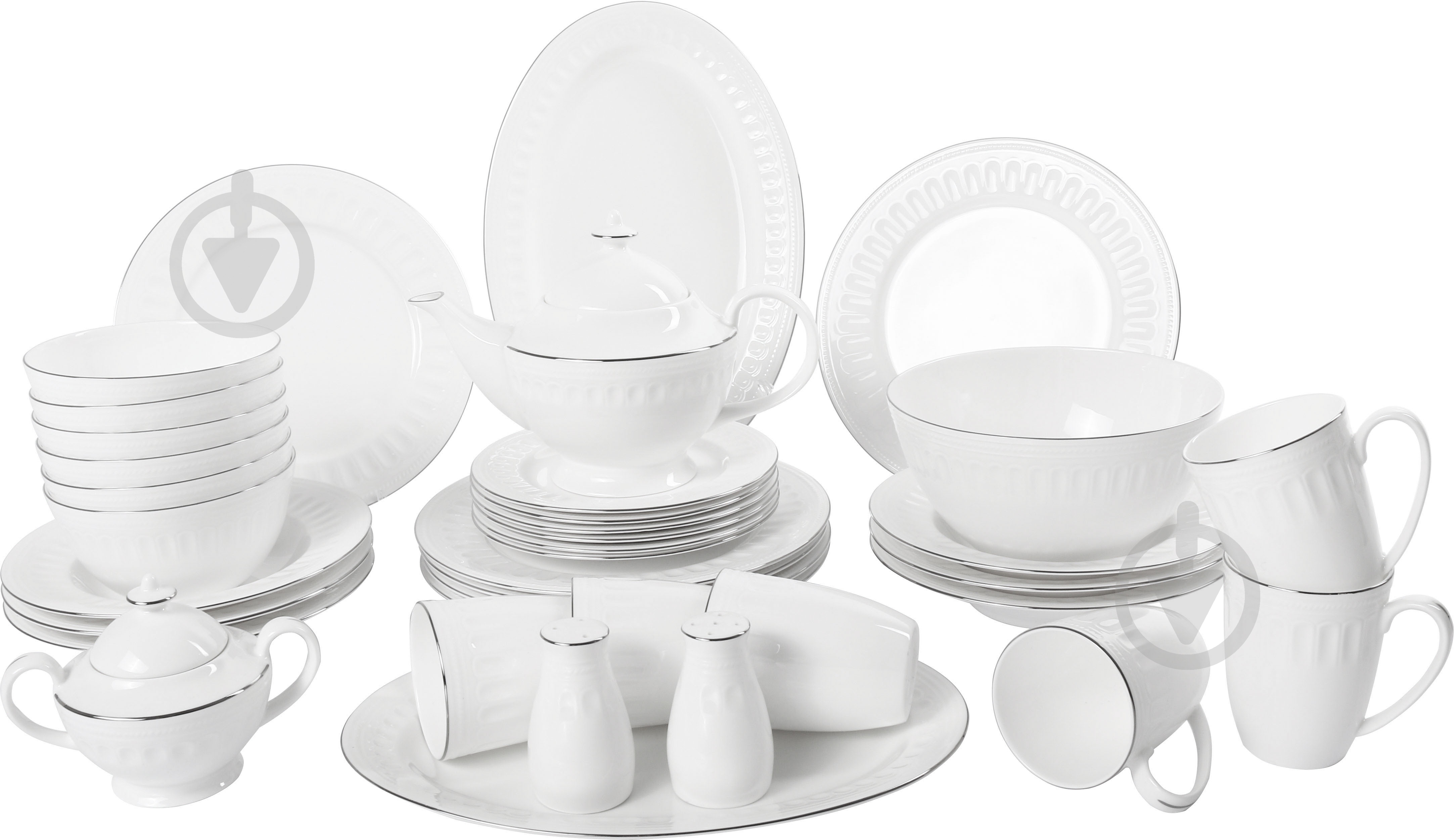 Сервиз столово-чайный Platinum Line 37 предметов на 6 персон - фото 1 Сервиз столово-чайный Platinum Line 37 предметов на 6 персон - фото 1