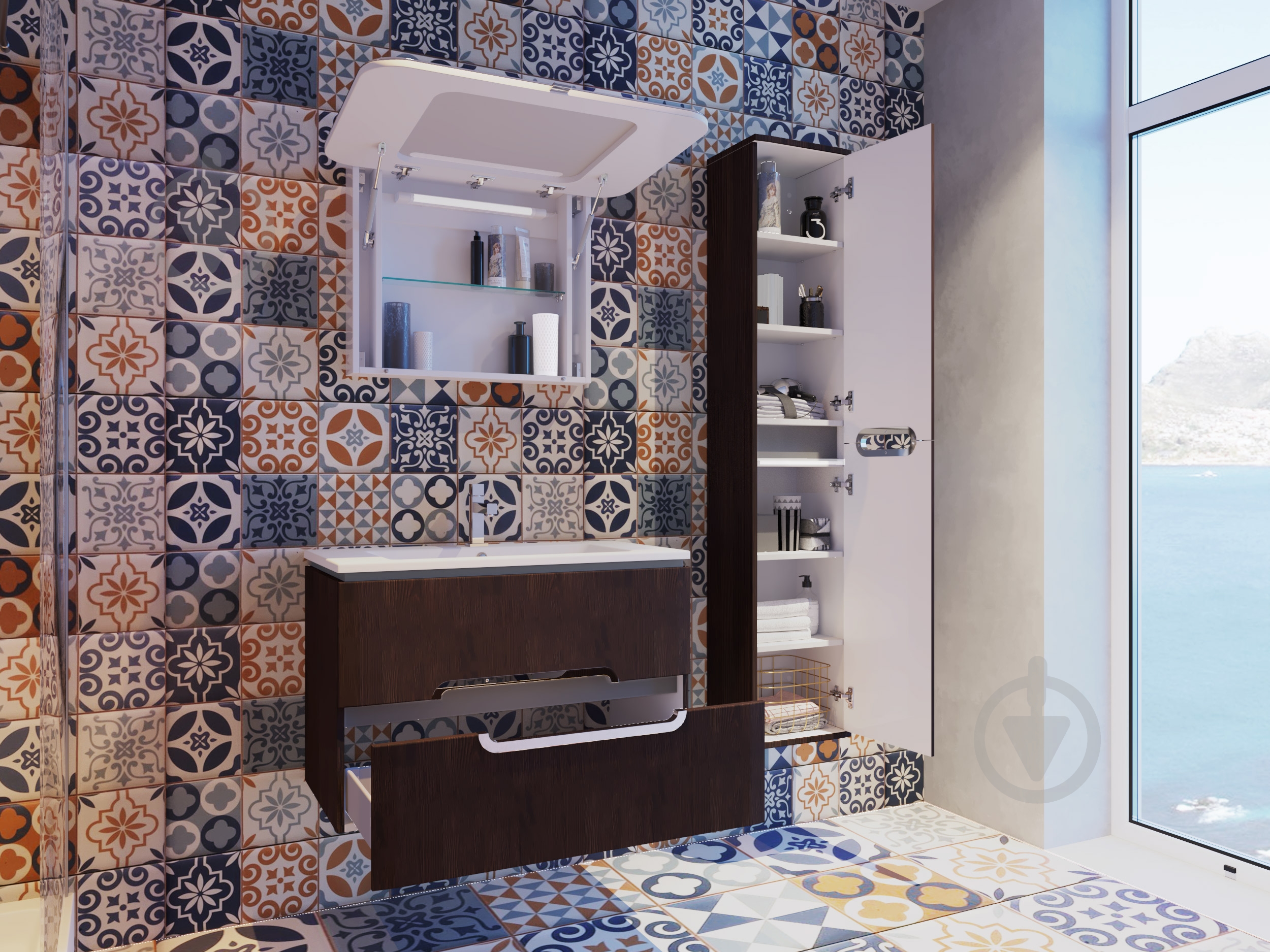 Зеркальный шкаф ЮВЕНТА Prato -90 - фото 5 Зеркальный шкаф ЮВЕНТА Prato -90 - фото 5