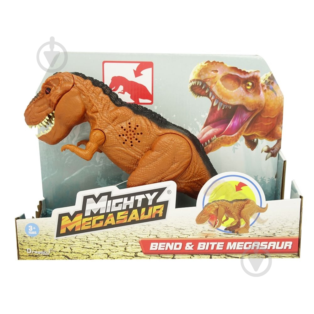 ᐉ Іграшка Dragon-I Могутній Мегазавр. T-Rex що гарчить і кусає в