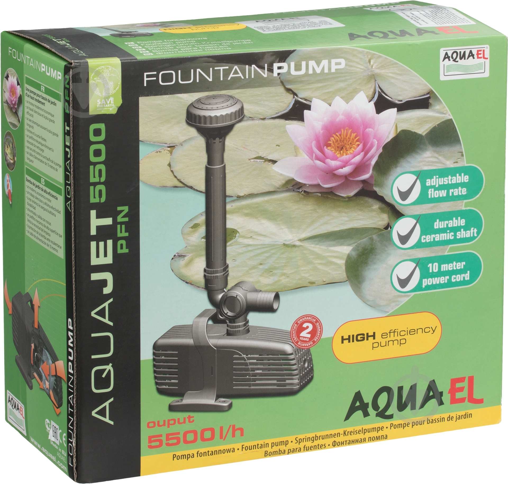 Помпа AQUAEL PFN-5500 для фонтана - фото 9 Помпа AQUAEL PFN-5500 для фонтана - фото 9