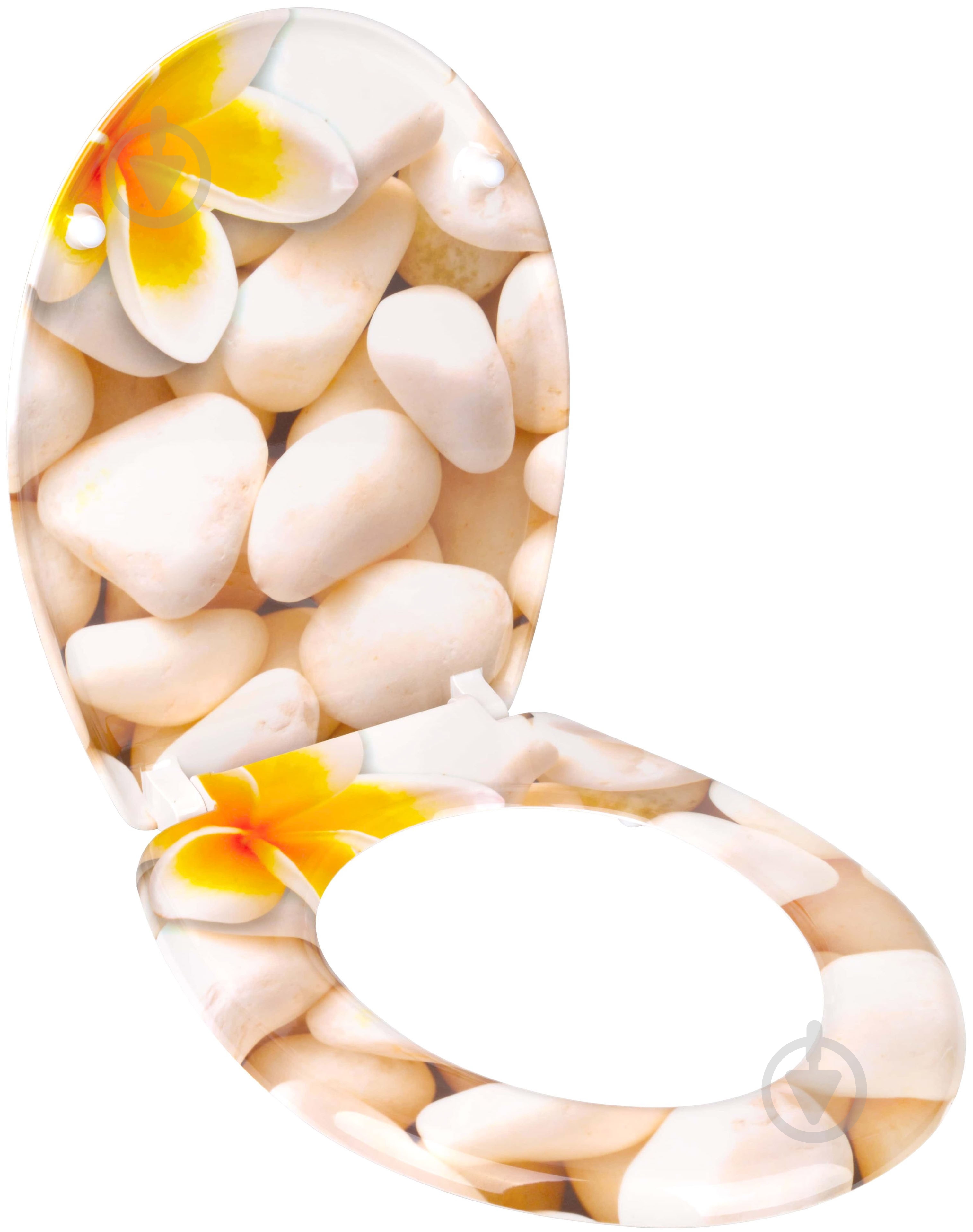 Сиденье для унитаза Rapal Lily 233 3D-дизайн дюропласт - фото 2 Сиденье для унитаза Rapal Lily 233 3D-дизайн дюропласт - фото 2