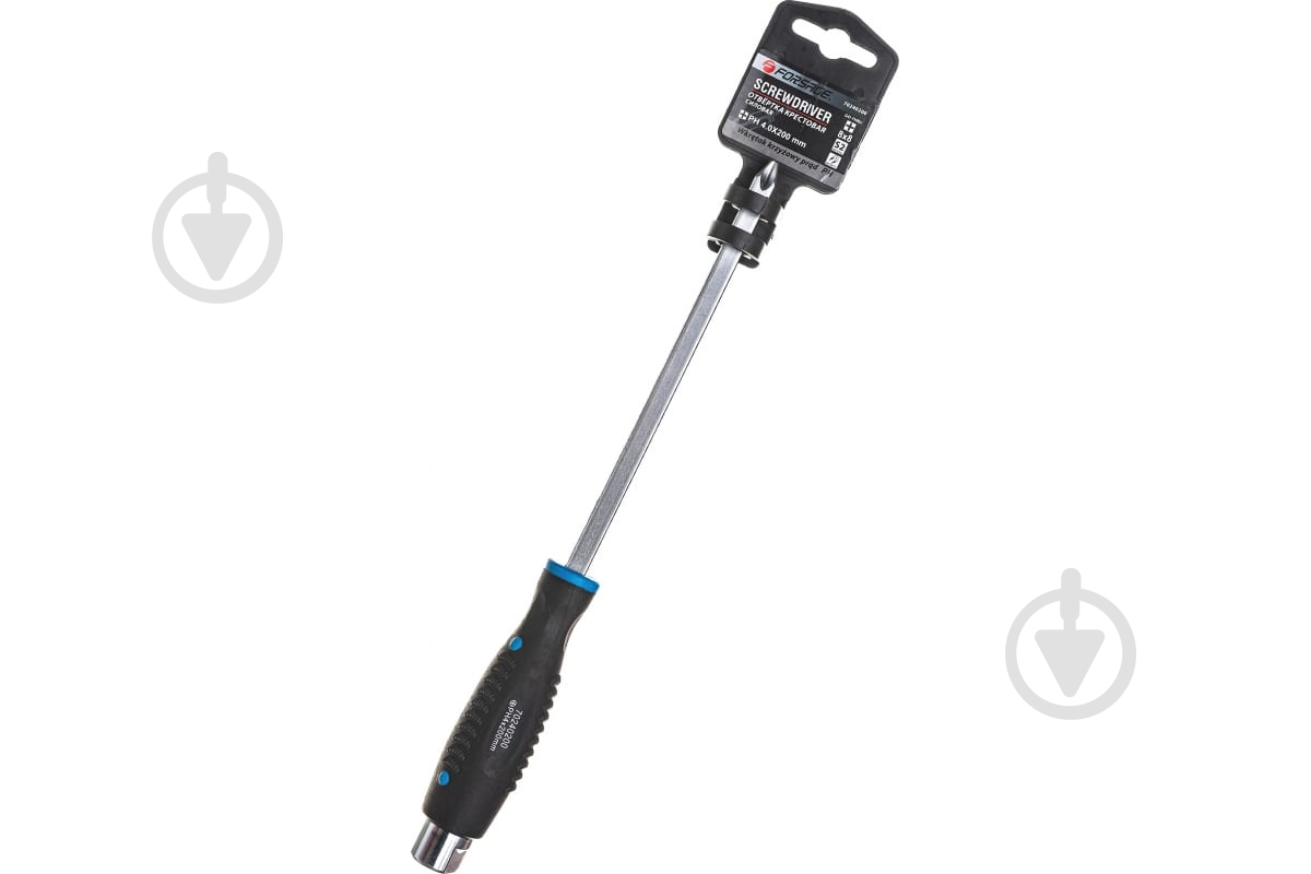 Отвертка Forsage крестовая силовая магнитная ''Profi''S2 PH4.0х200мм, на пластиковом держателе F-70240200 - фото 1 Отвертка Forsage крестовая силовая магнитная ''Profi''S2 PH4.0х200мм, на пластиковом держателе F-70240200 - фото 1