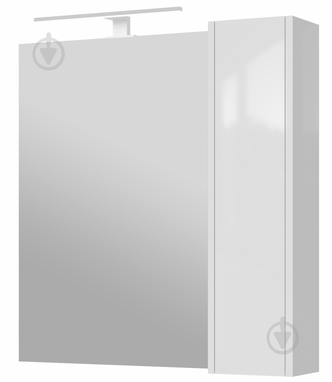 Зеркальный шкаф ЮВЕНТА Bronx - 80 белый - фото 1 Зеркальный шкаф ЮВЕНТА Bronx - 80 белый - фото 1