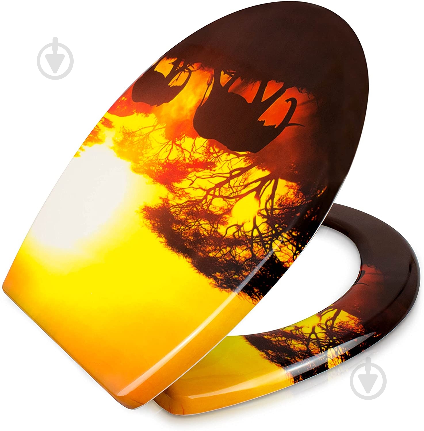 Сиденье для унитаза Rapal Elephant Soft Close 138S 3D-дизайн дюропласт - фото 1 Сиденье для унитаза Rapal Elephant Soft Close 138S 3D-дизайн дюропласт - фото 1