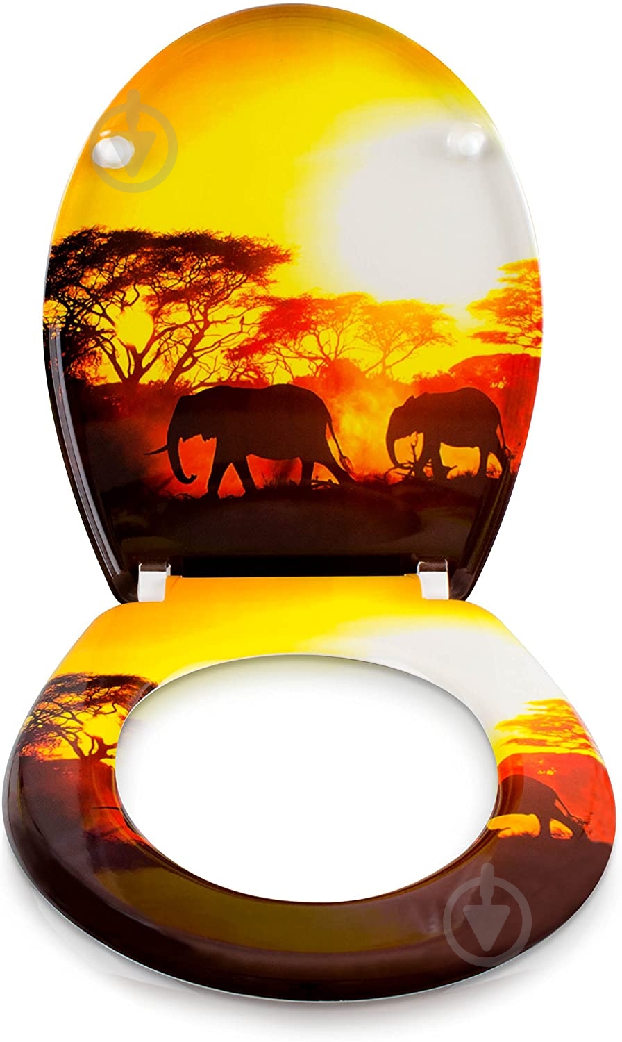 Сиденье для унитаза Rapal Elephant Soft Close 138S 3D-дизайн дюропласт - фото 4 Сиденье для унитаза Rapal Elephant Soft Close 138S 3D-дизайн дюропласт - фото 4