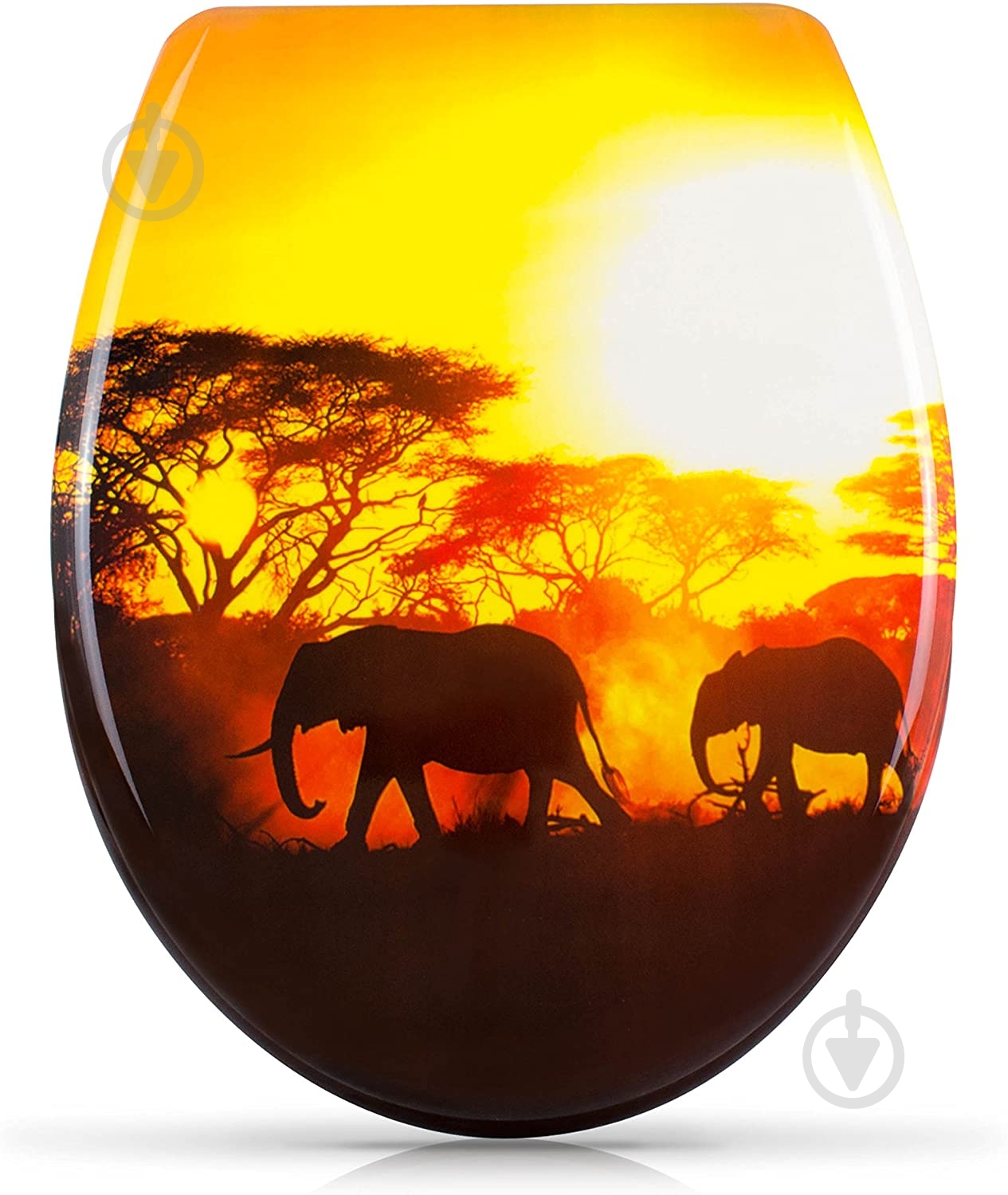 Сиденье для унитаза Rapal Elephant Soft Close 138S 3D-дизайн дюропласт - фото 3 Сиденье для унитаза Rapal Elephant Soft Close 138S 3D-дизайн дюропласт - фото 3