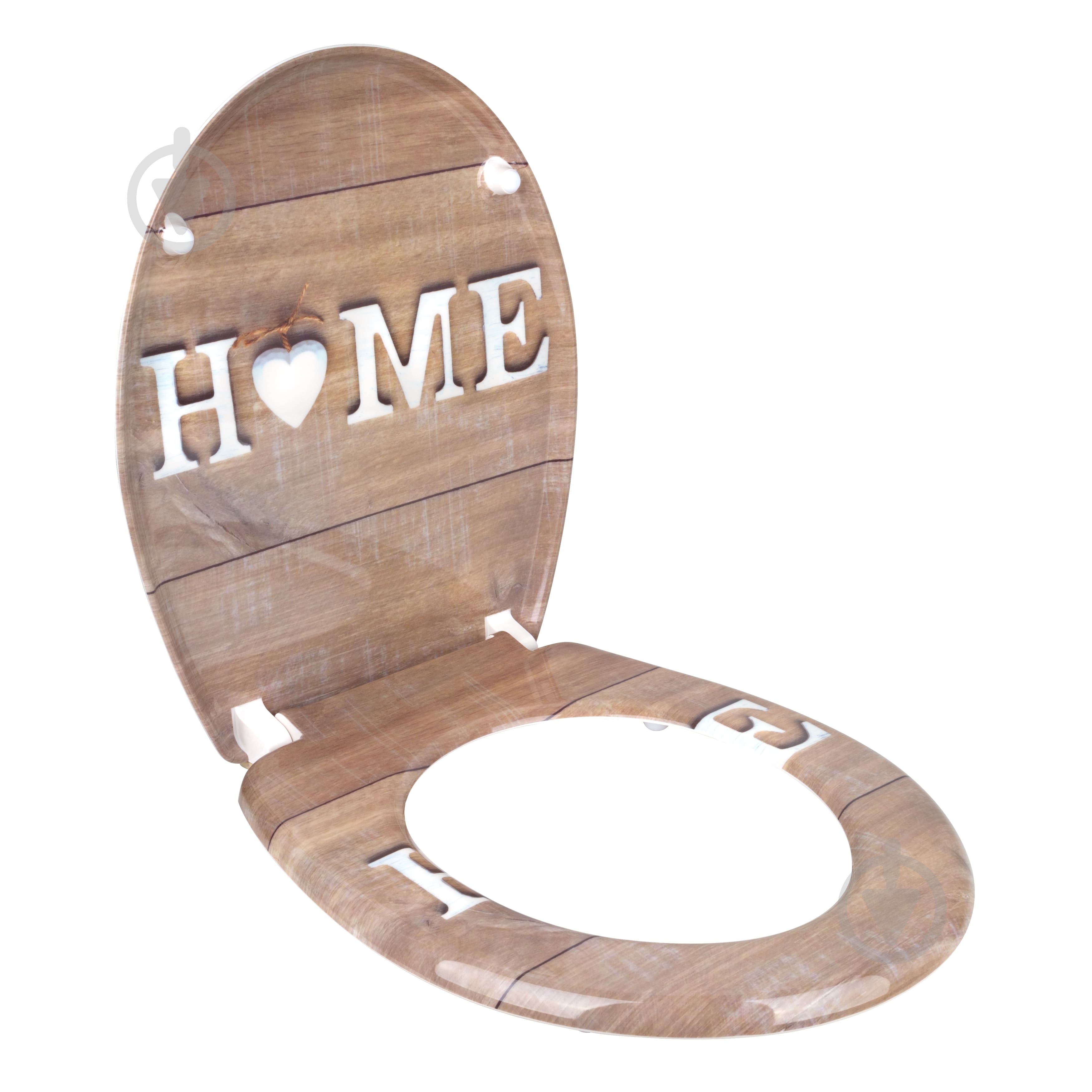 Сиденье для унитаза Rapal Home Soft Close 209S 3D-дизайн дюропласт - фото 2 Сиденье для унитаза Rapal Home Soft Close 209S 3D-дизайн дюропласт - фото 2