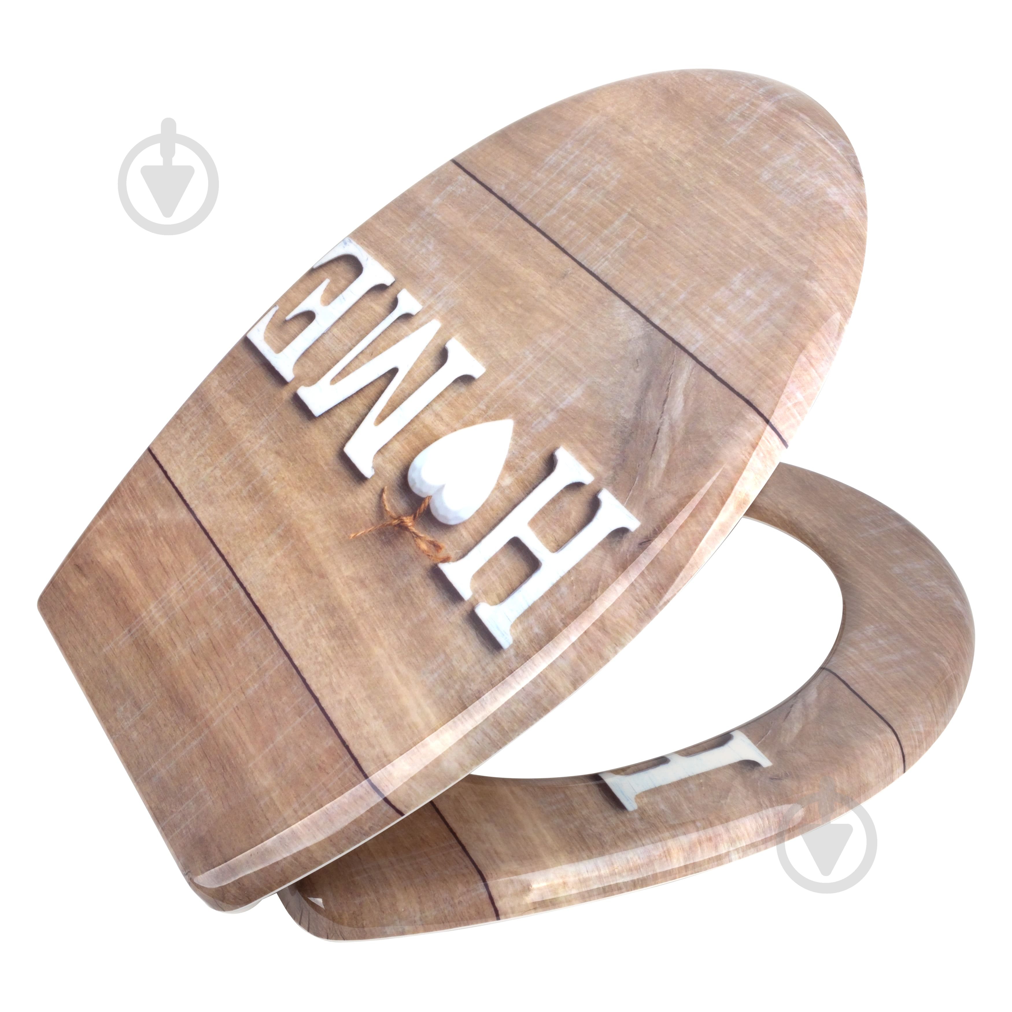 Сиденье для унитаза Rapal Home Soft Close 209S 3D-дизайн дюропласт - фото 1 Сиденье для унитаза Rapal Home Soft Close 209S 3D-дизайн дюропласт - фото 1