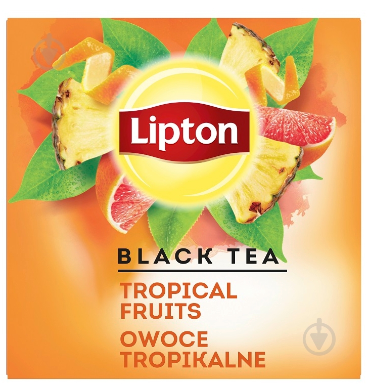 Чай чорний Lipton Tropical Fruit 20 шт. 56 г - фото 1