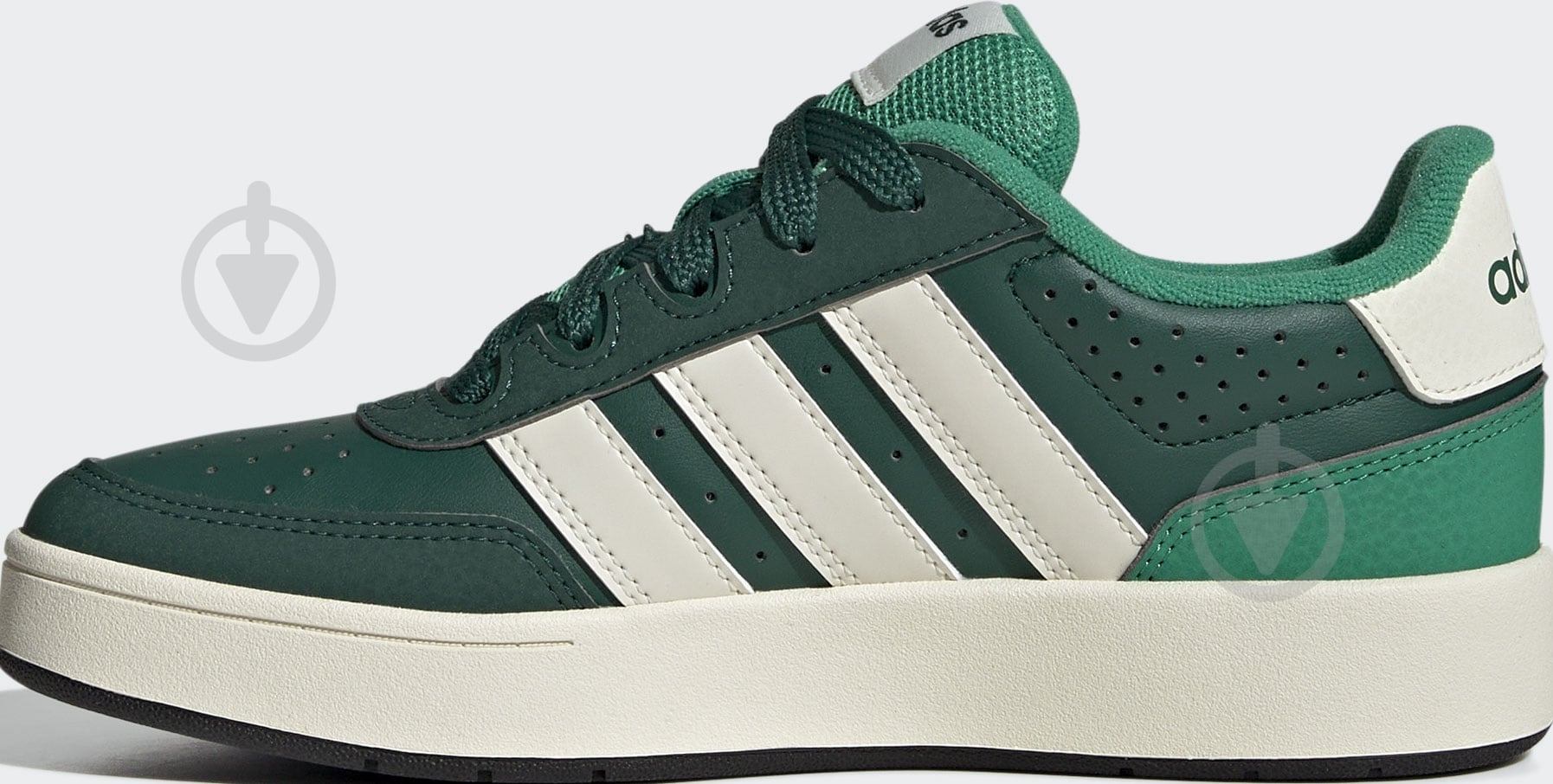 Кроссовки для мальчиков Adidas BREAKBASE J KI1967 р.35 1/2 зеленые - фото 4