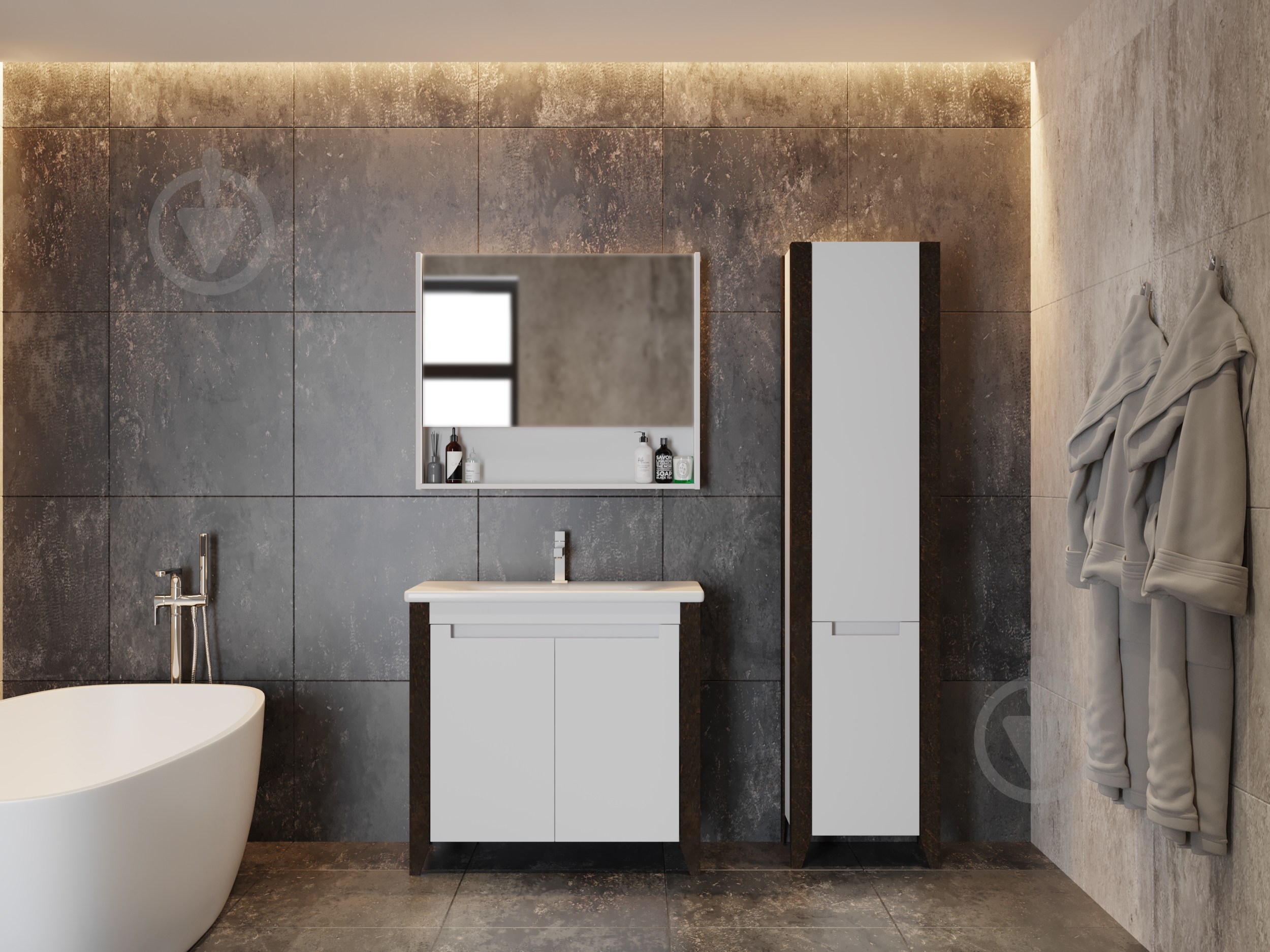 Зеркальный шкаф ЮВЕНТА Queen- 65 белый - фото 2