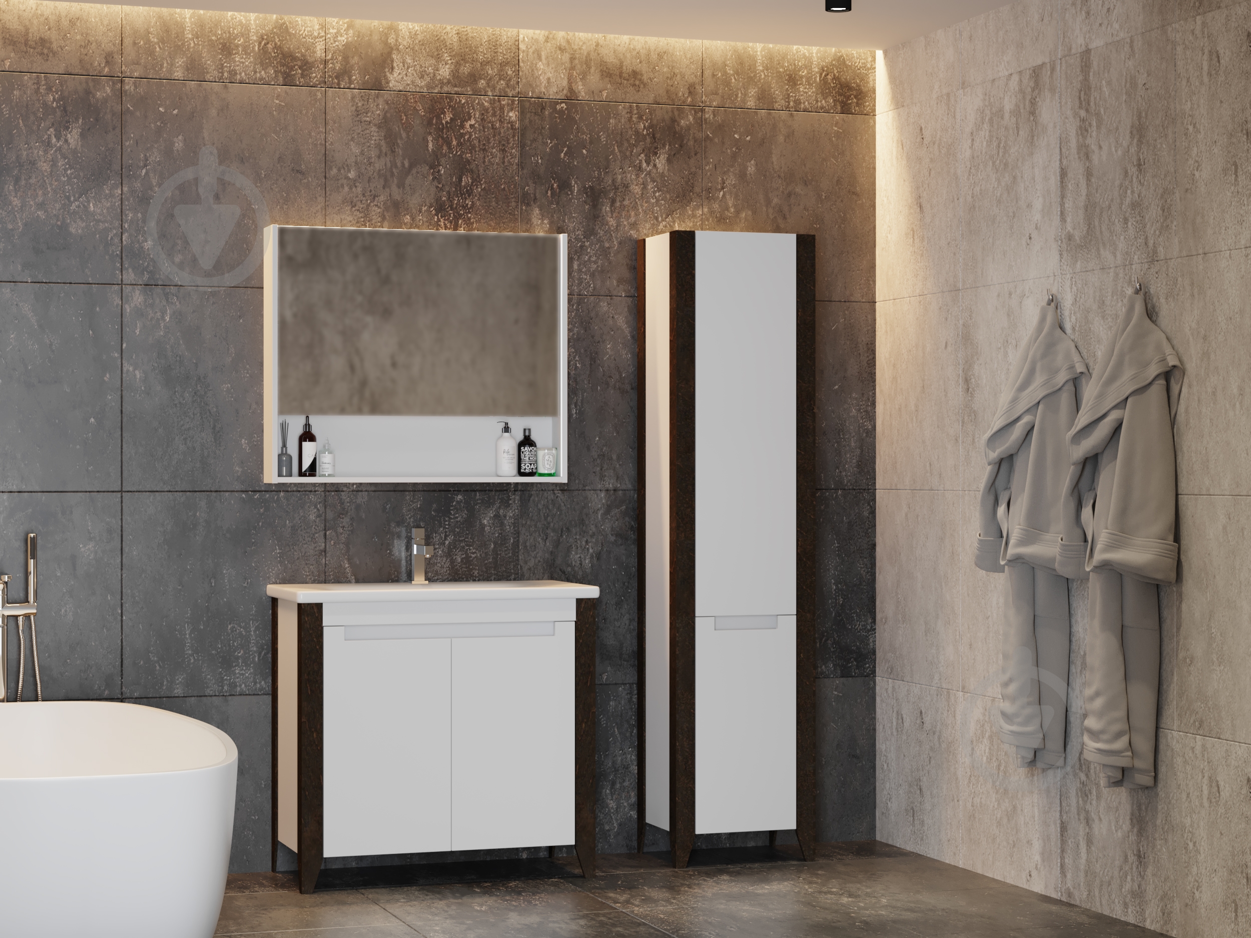 Зеркальный шкаф ЮВЕНТА Queen- 65 белый - фото 3