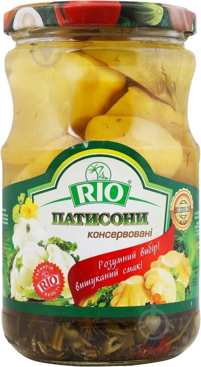 Патиссоны ТМ Ріо консервированные 1 л - фото 1 Патиссоны ТМ Ріо консервированные 1 л - фото 1