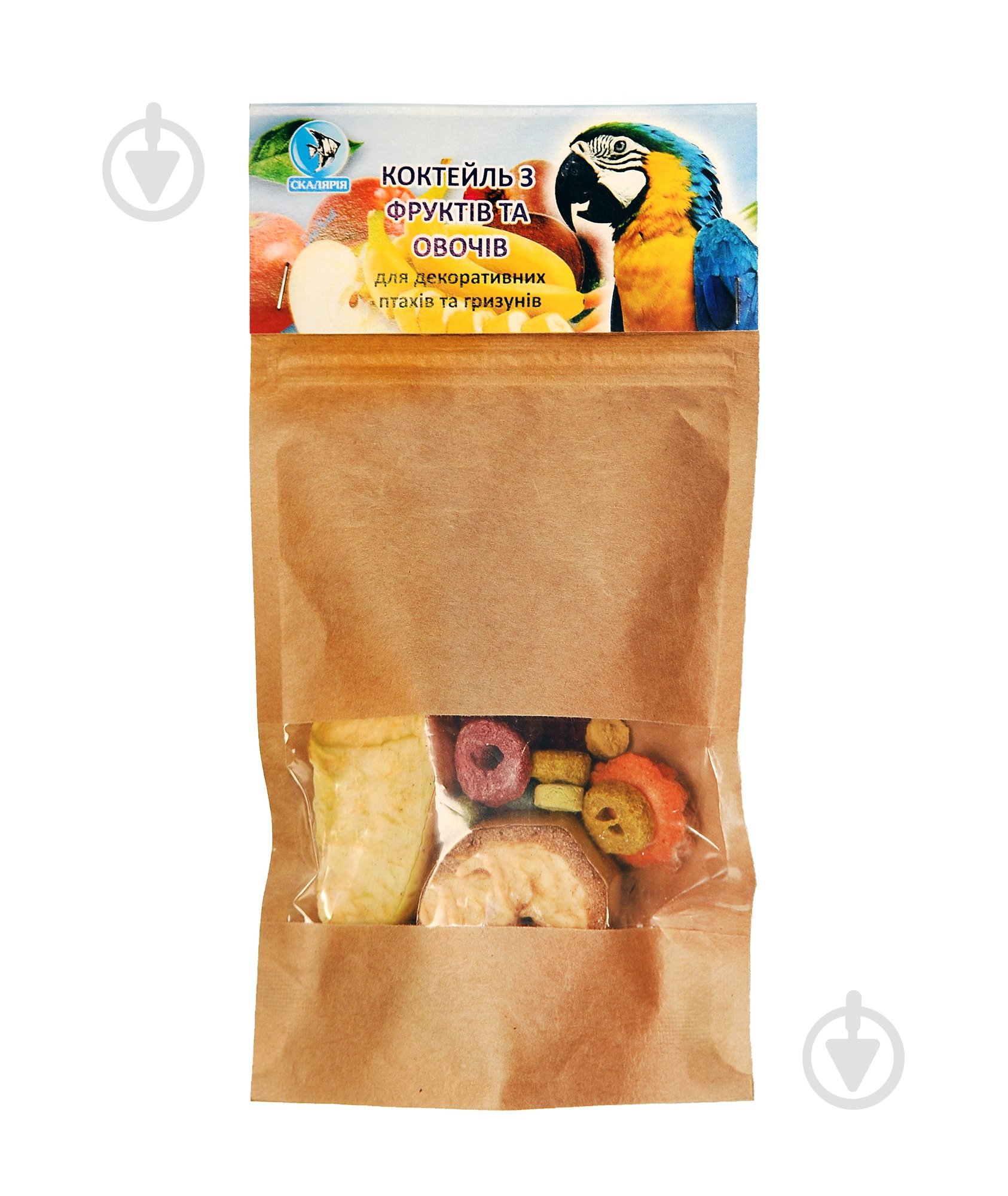 Корм Скалярія з сушених фруктів та овочів для декоративних птахів і гризунів - фото 1 Корм Скалярія з сушених фруктів та овочів для декоративних птахів і гризунів - фото 1