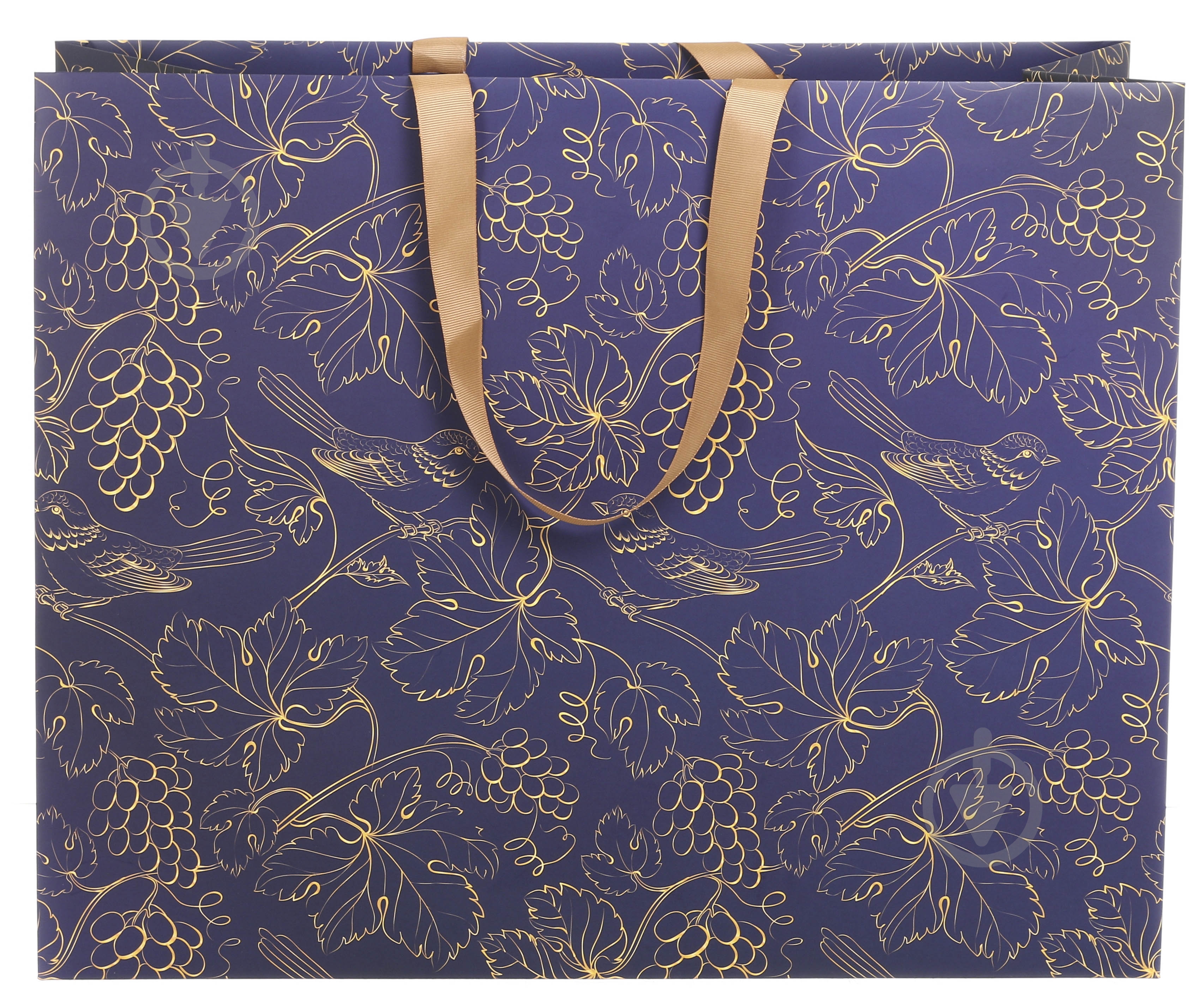 Пакет подарочный 400х500х200 мм синий Luna - фото 1 Пакет подарочный 400х500х200 мм синий Luna - фото 1