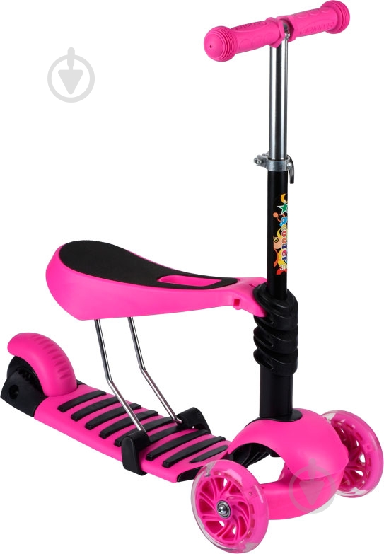 Самокат-беговел Same Toy розовый SY-S171UT-3 - фото 2