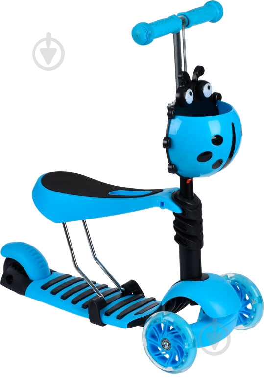 Самокат-біговел Same Toy з корзинкою блакитний SY-S170Ut-1 - фото 2