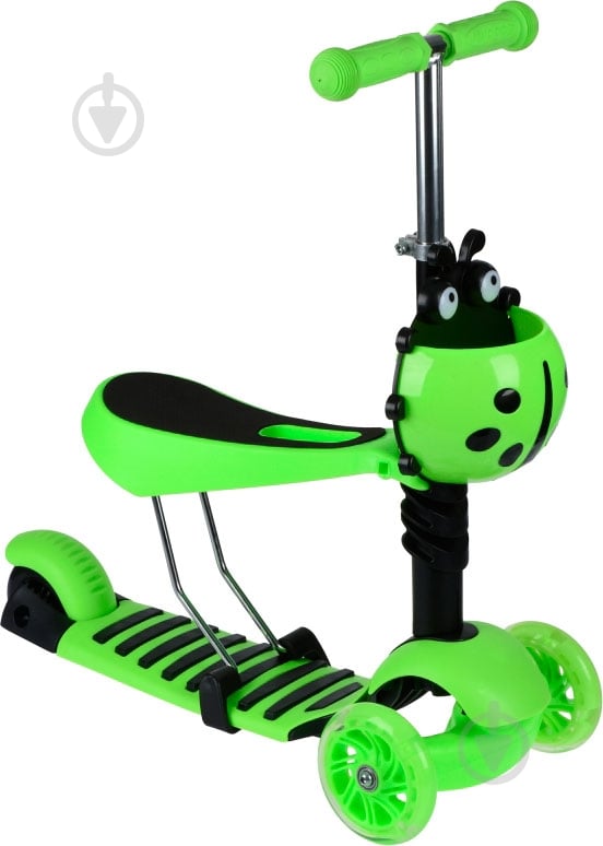 Самокат-беговел Same Toy с корзинкой салатовый SY-S170Ut-2 - фото 2