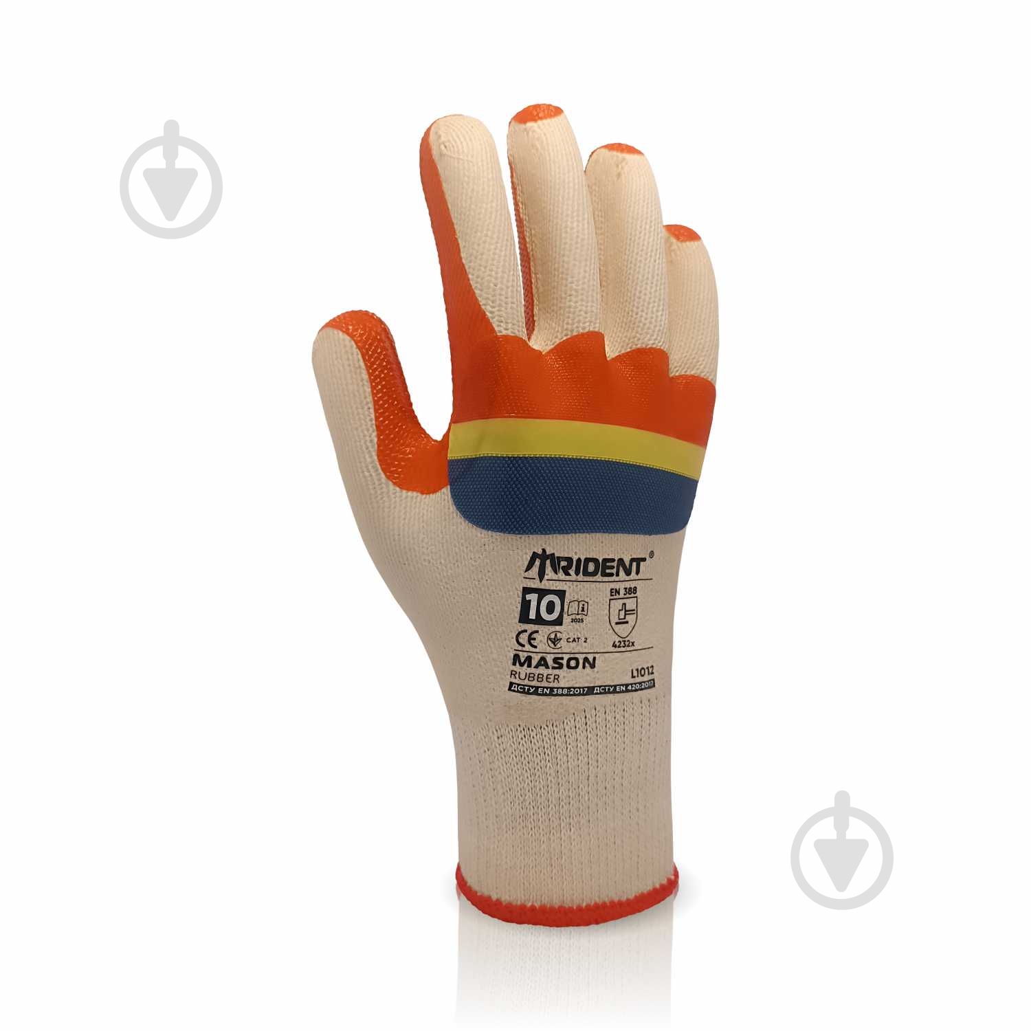 ᐉ Рукавички Trident Mason з покриттям гума XL (10) 1012 • Краща