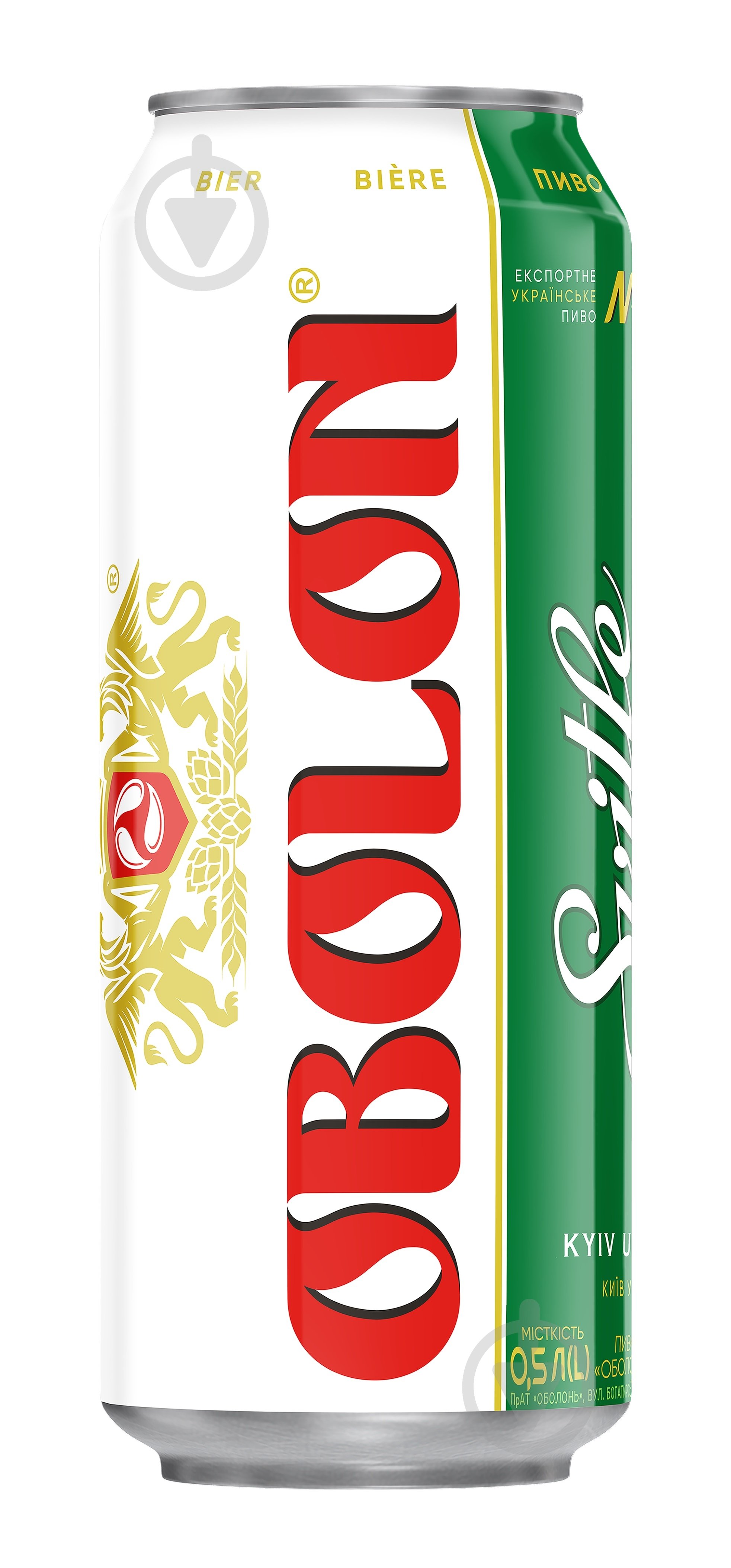 Пиво Оболонь Светлое 500 мл - фото 1