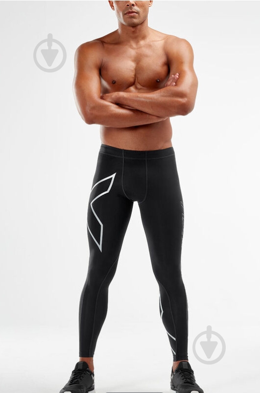 Лосини 2XU Core Compression Tights 7/8 MA3849b_BLK/SIL р.M-T чорний - фото 3