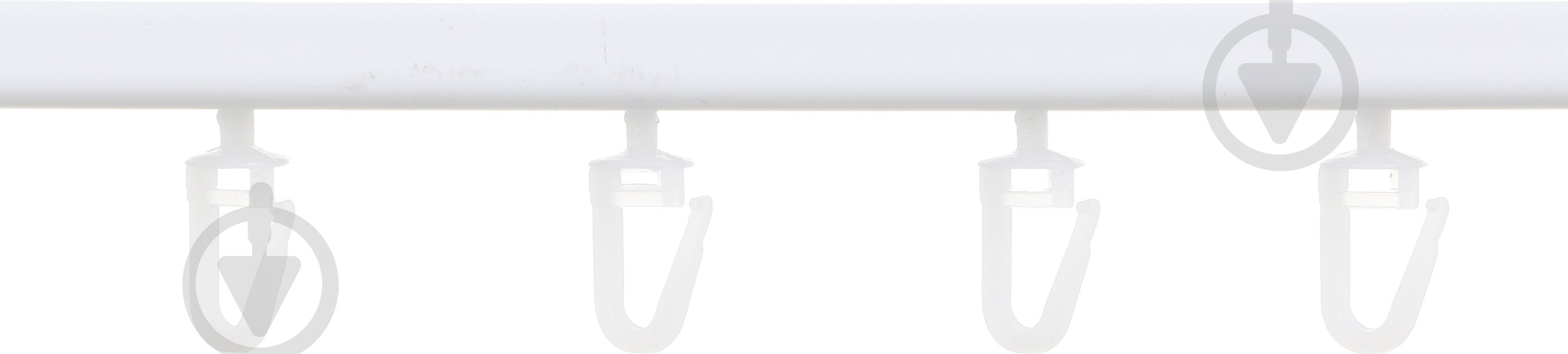 Карниз АГС 801057 одинарный укомплектованный 200 см белый - фото 2