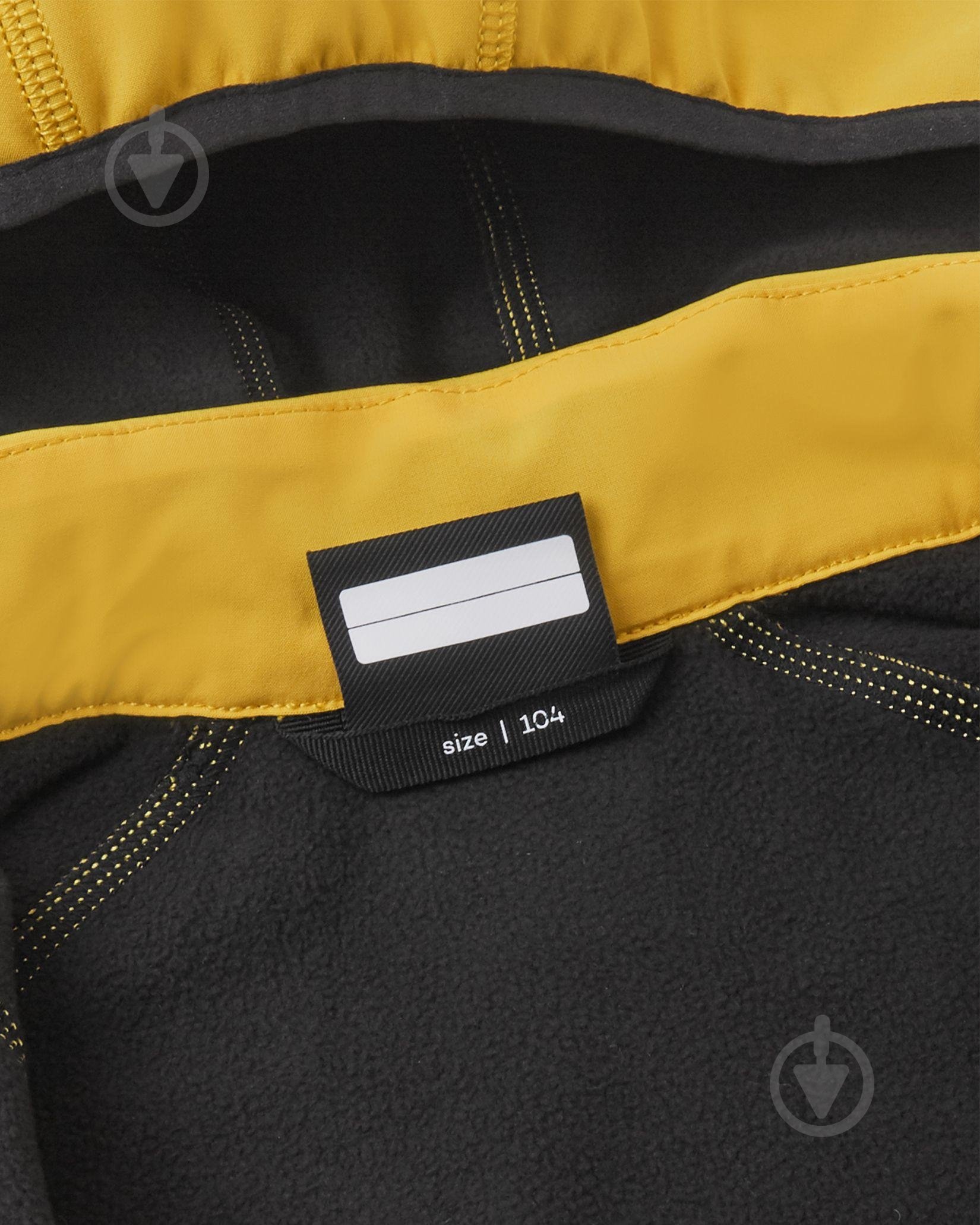 Куртка унисекс Reima Softshell Vantti р.128 желтый 5100009A-2580 - фото 6 Куртка унисекс Reima Softshell Vantti р.128 желтый 5100009A-2580 - фото 6