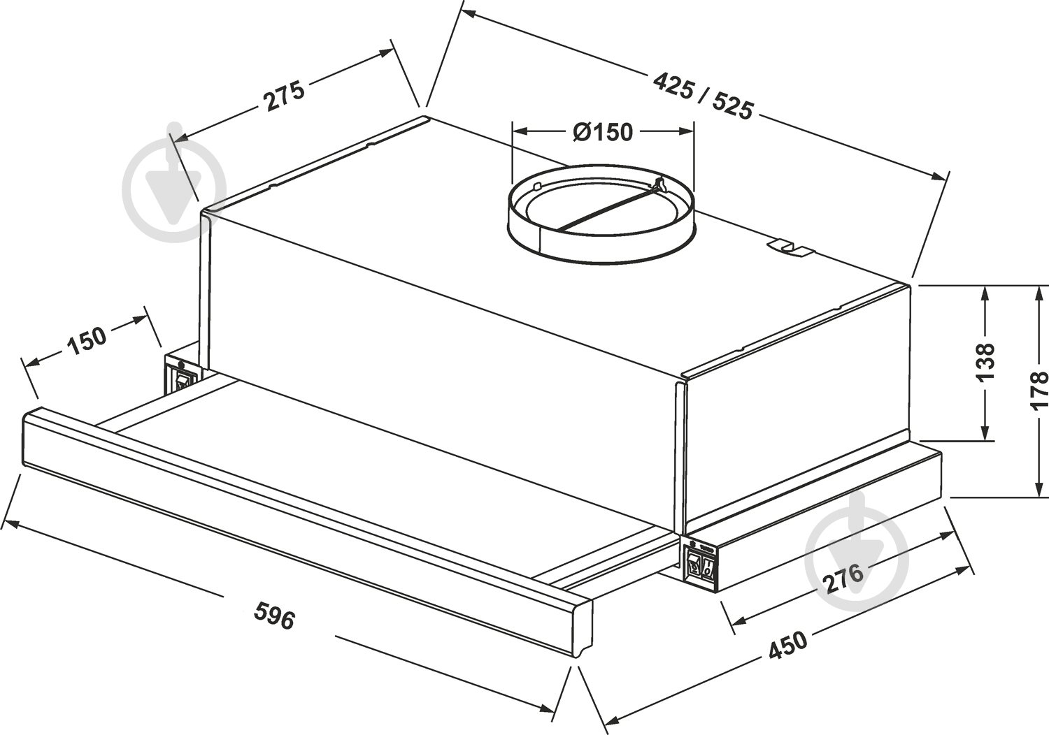 Вытяжка Eleyus Storm 700 60 BR - фото 11