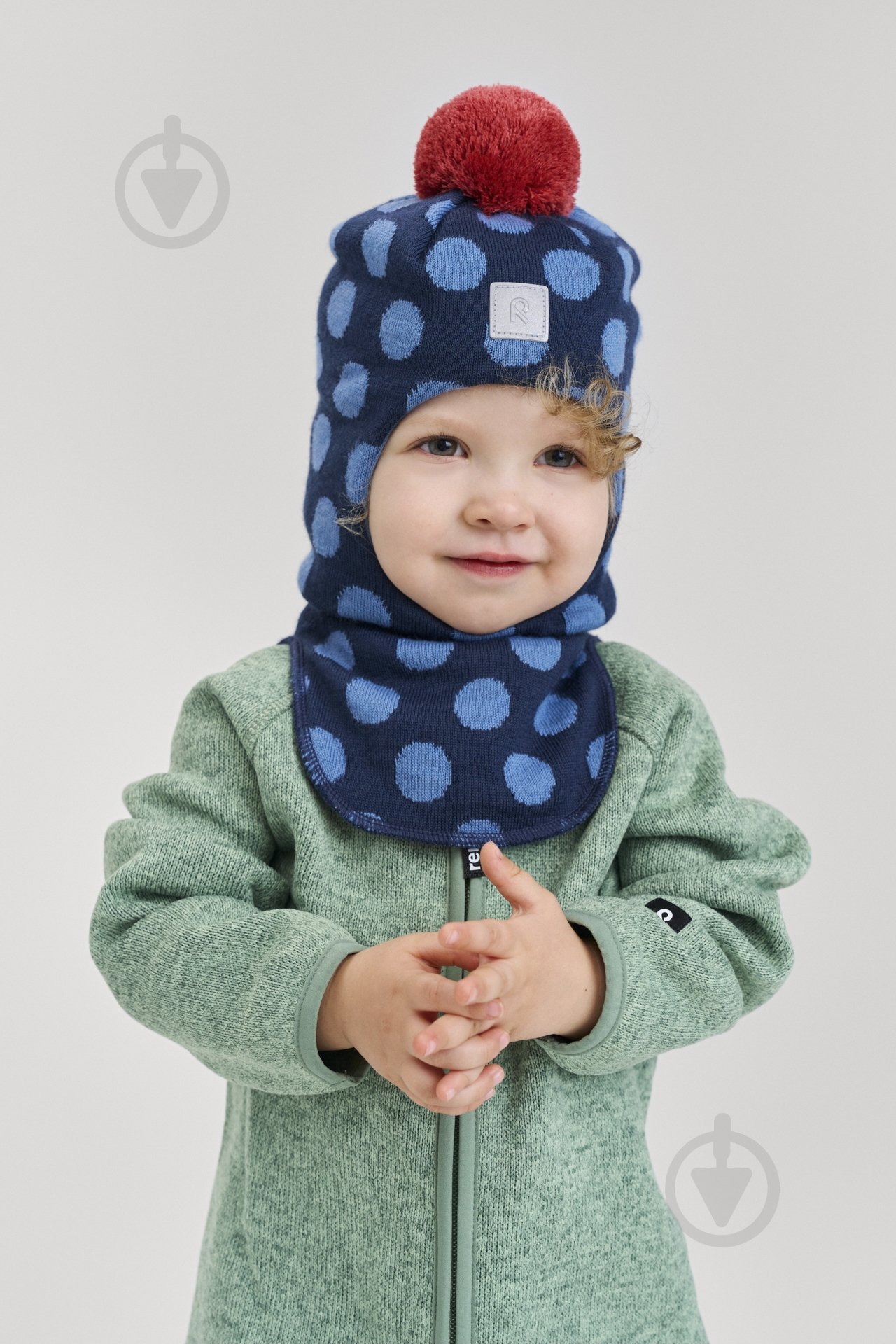 Шапка-бини Reima Polkka 5300314A-67A1 р.50 синий - фото 8