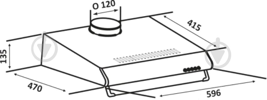 Вытяжка Eleyus Line I 60 BL - фото 7