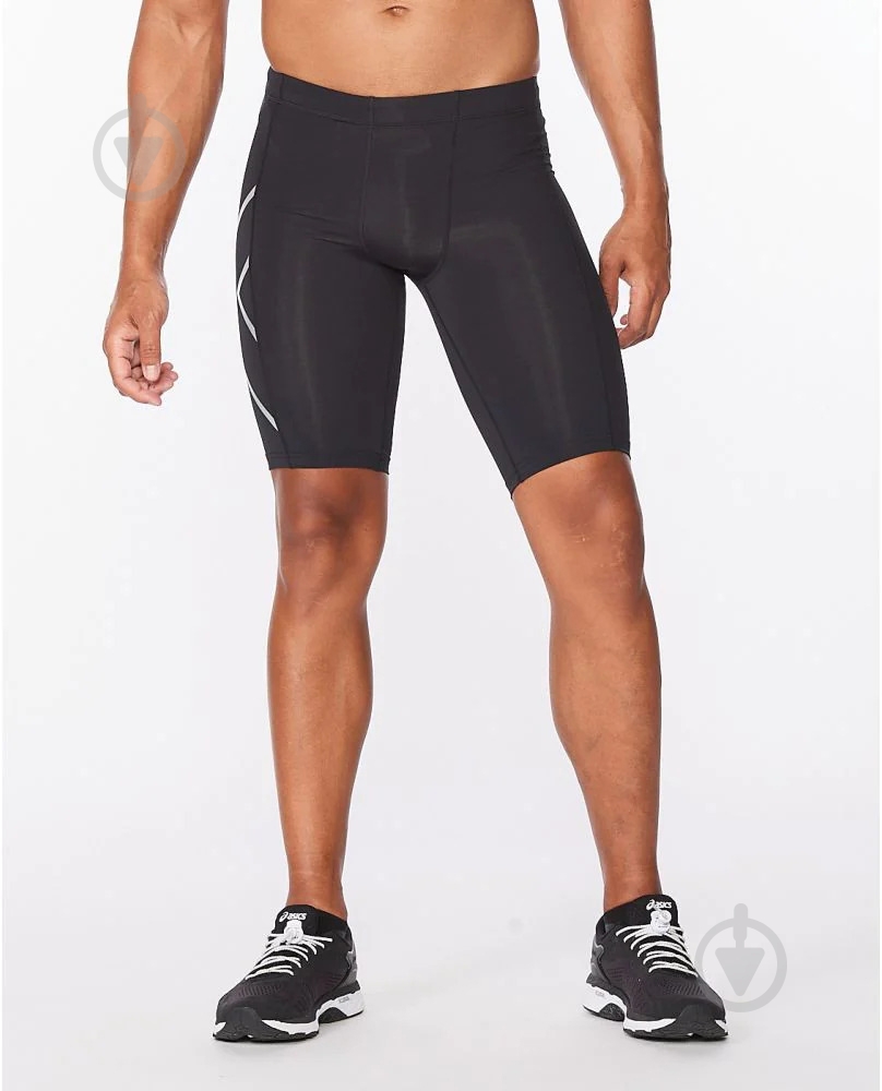 Велосипедки 2XU Core Compression Shorts MA3851b_BLK/SIL р. M черный - фото 1