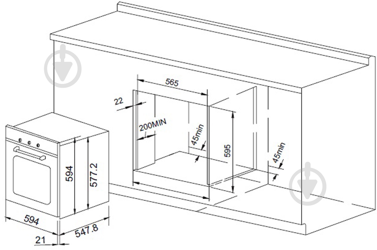Духовой шкаф Pyramida F 64 BLACK SSF - фото 5