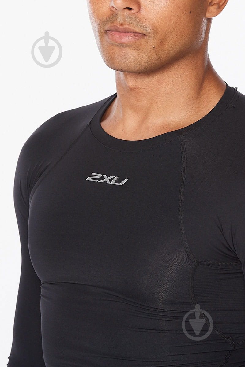 Футболка 2XU Core Compression Long Sleeve MA6398a_BLK/SIL р.S чорний - фото 4