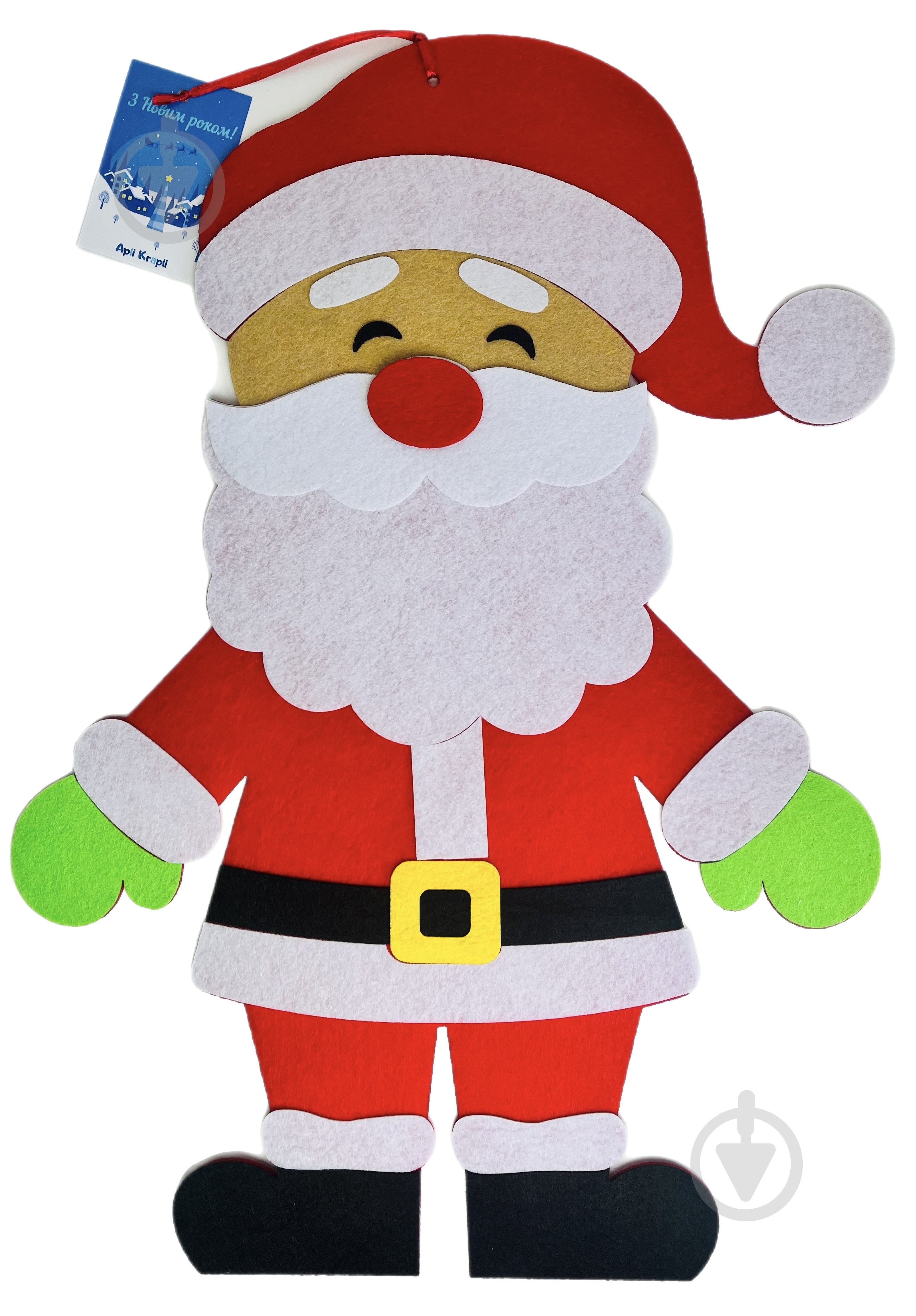 Подвеска фетровая Аплі Краплі Санта 50 см - фото 1