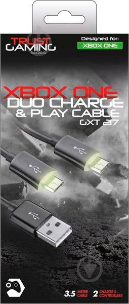 Кабель Trust 3,5 м черный (20432) Duo Charge Cable - фото 2 Кабель Trust 3,5 м черный (20432) Duo Charge Cable - фото 2