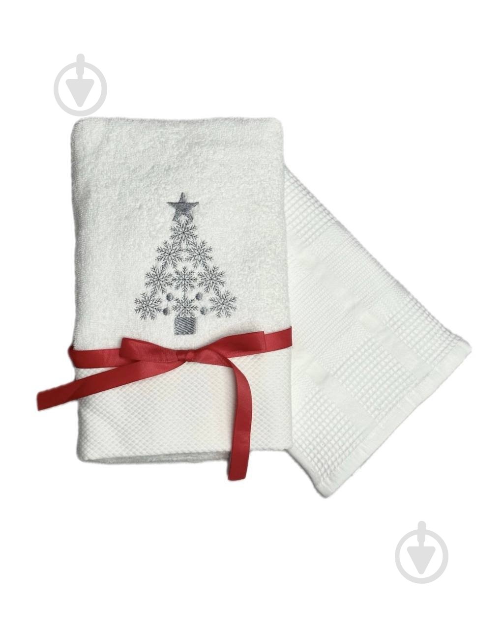 Набор полотенец Елка 50x90 см белый премиум IDEAL TEXTILE - фото 1 Набор полотенец Елка 50x90 см белый премиум IDEAL TEXTILE - фото 1