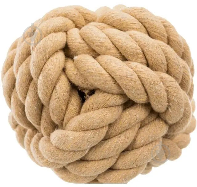 Игрушка Trixie для собак Мяч BE NORDIC канат d=13 см 32630 - фото 1 Игрушка Trixie для собак Мяч BE NORDIC канат d=13 см 32630 - фото 1