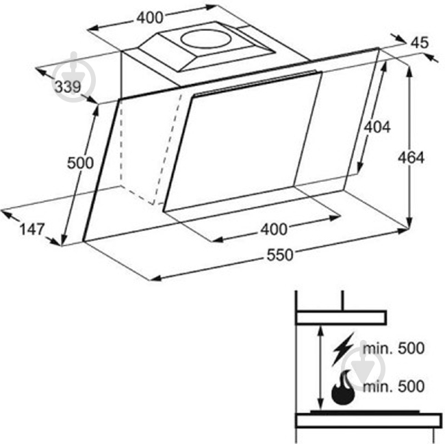 Вытяжка Electrolux EFF 55680 BX - фото 2