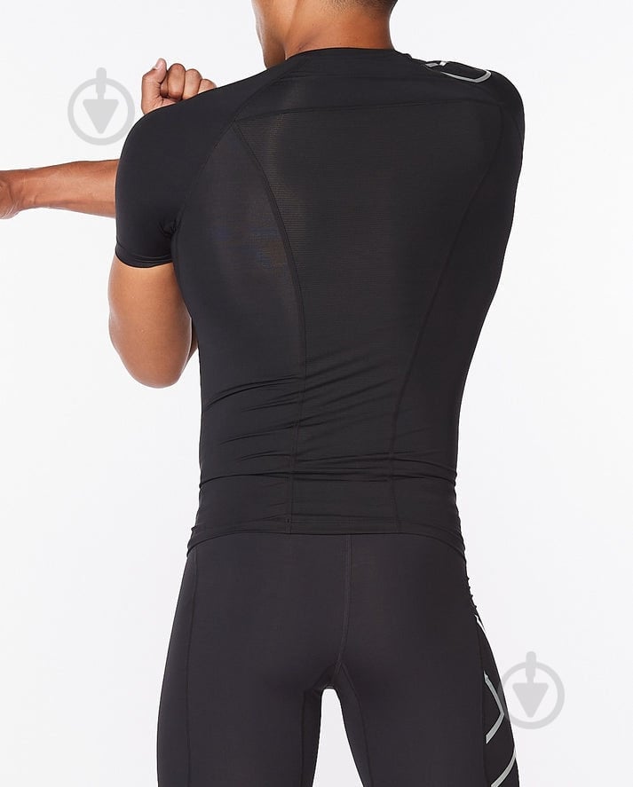 Футболка 2XU Core Compression Short Sleeve MA6399a_BLK/SIL р.M чорний - фото 3