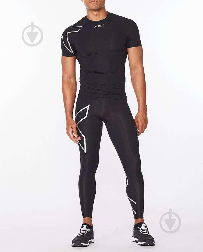 Футболка 2XU Core Compression Short Sleeve MA6399a_BLK/SIL р.M чорний - фото 4