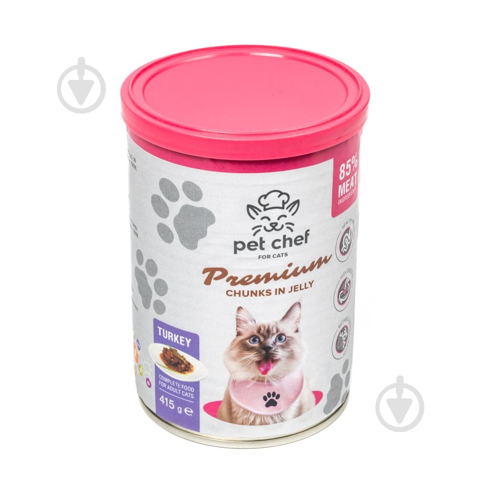 Консерва для котов Pet Chef с индейкой 415 г - фото 5