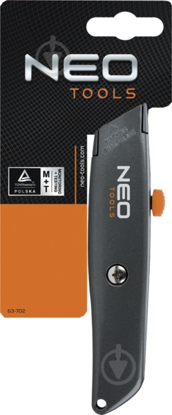 Нож NEO tools 18 мм 155 мм 63-702 - фото 2 Нож NEO tools 18 мм 155 мм 63-702 - фото 2