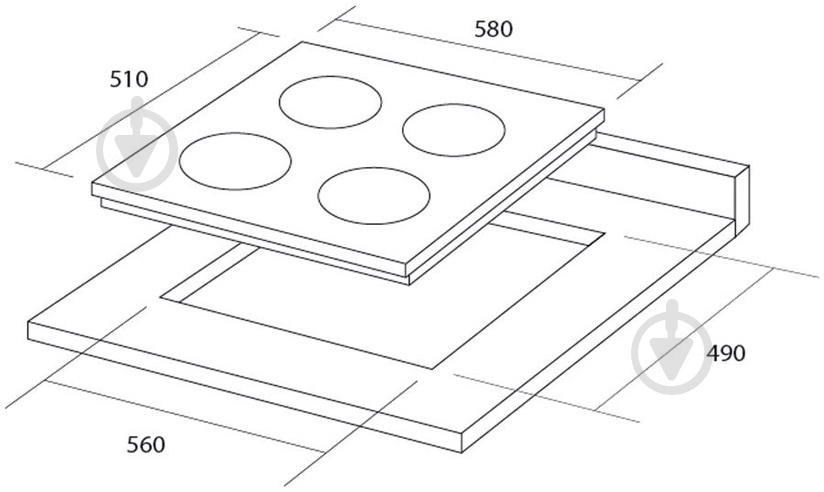 Варочная поверхность электрическая Pyramida VCH 640/0 VCC - фото 5
