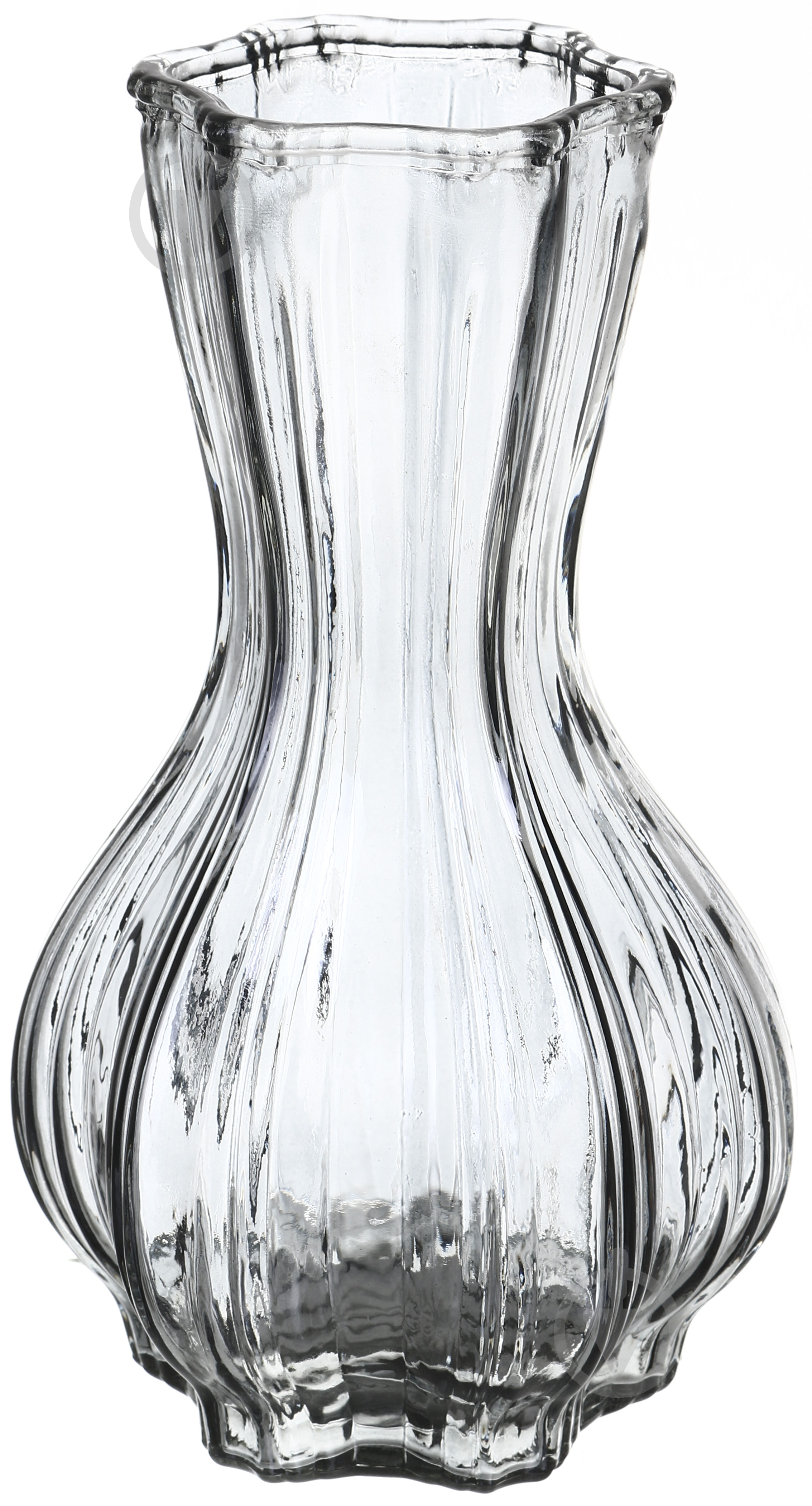 Ваза стеклянная Gradient серая 25 см G-5 - фото 1
