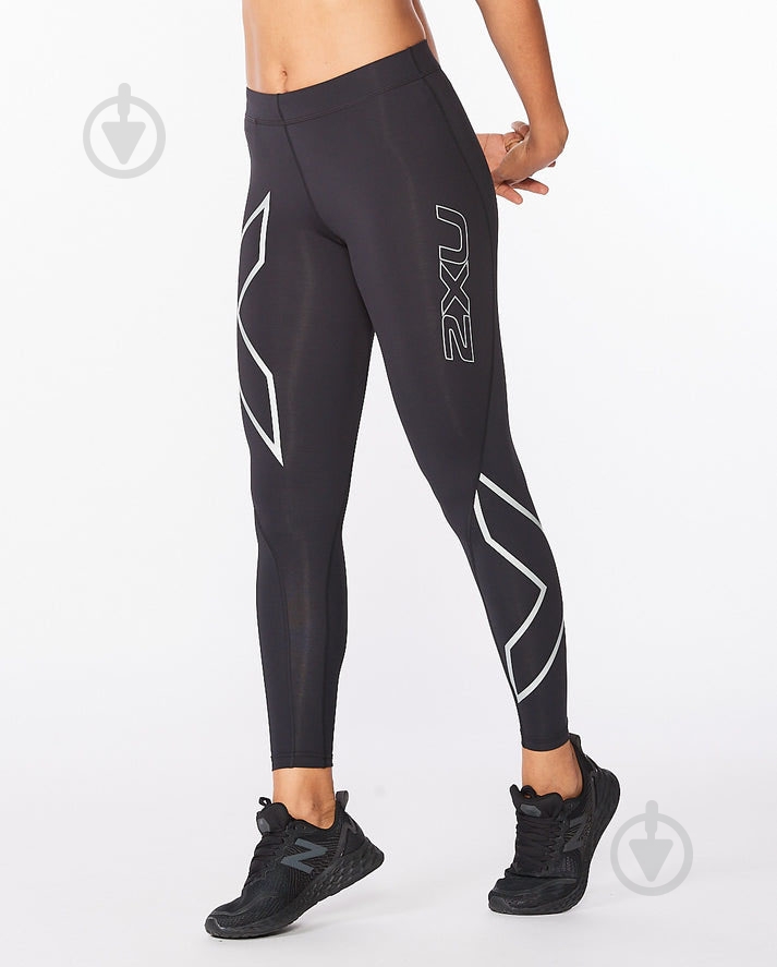 Лосини 2XU Core Compression Tights WA4173b_BLK/SIL р.XL чорний - фото 2