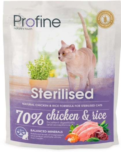 Корм Profine Sterilised з куркою та рисом 300 г - фото 1