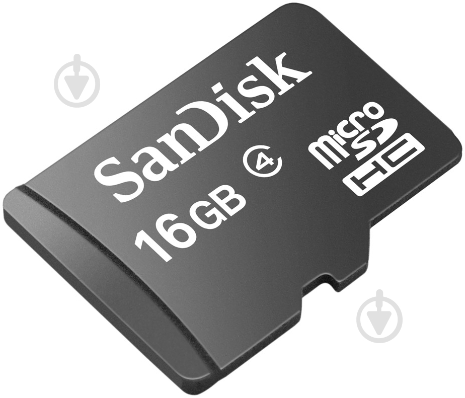 Карта пам'яті SanDisk microSDHC 16GB Class 4 + SD adapter - фото 4 Карта пам'яті SanDisk microSDHC 16GB Class 4 + SD adapter - фото 4