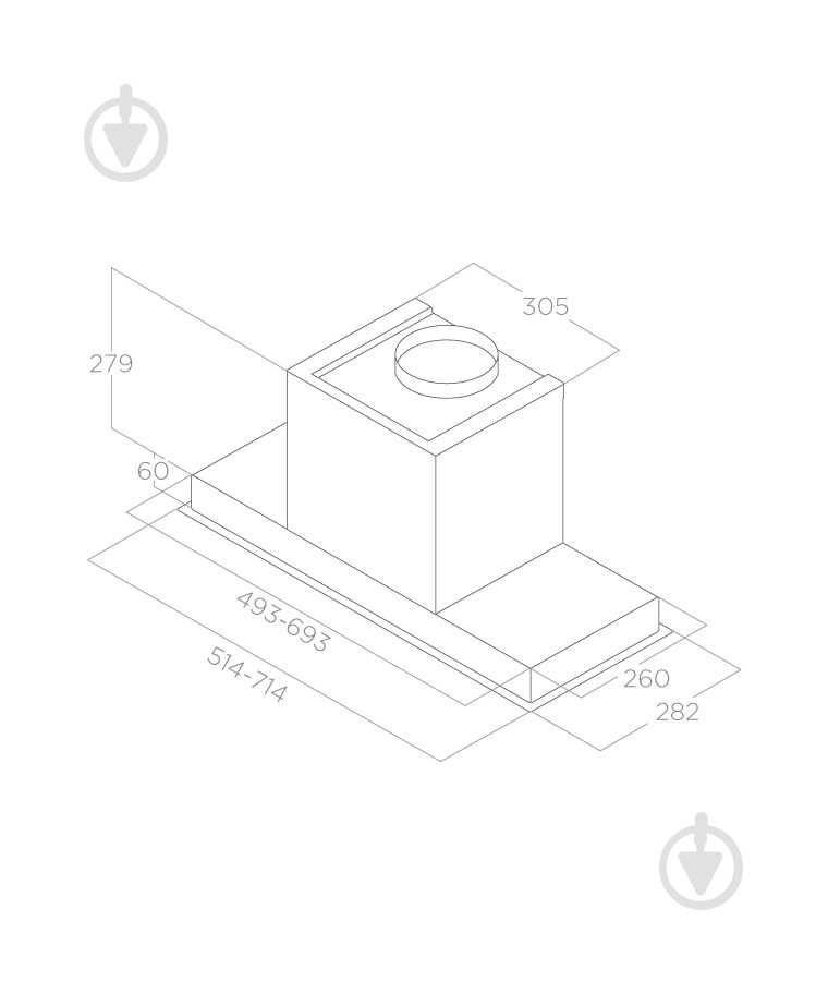 Вытяжка Elica HIDDEN 2.0 @ BLGL/A/72 - фото 4