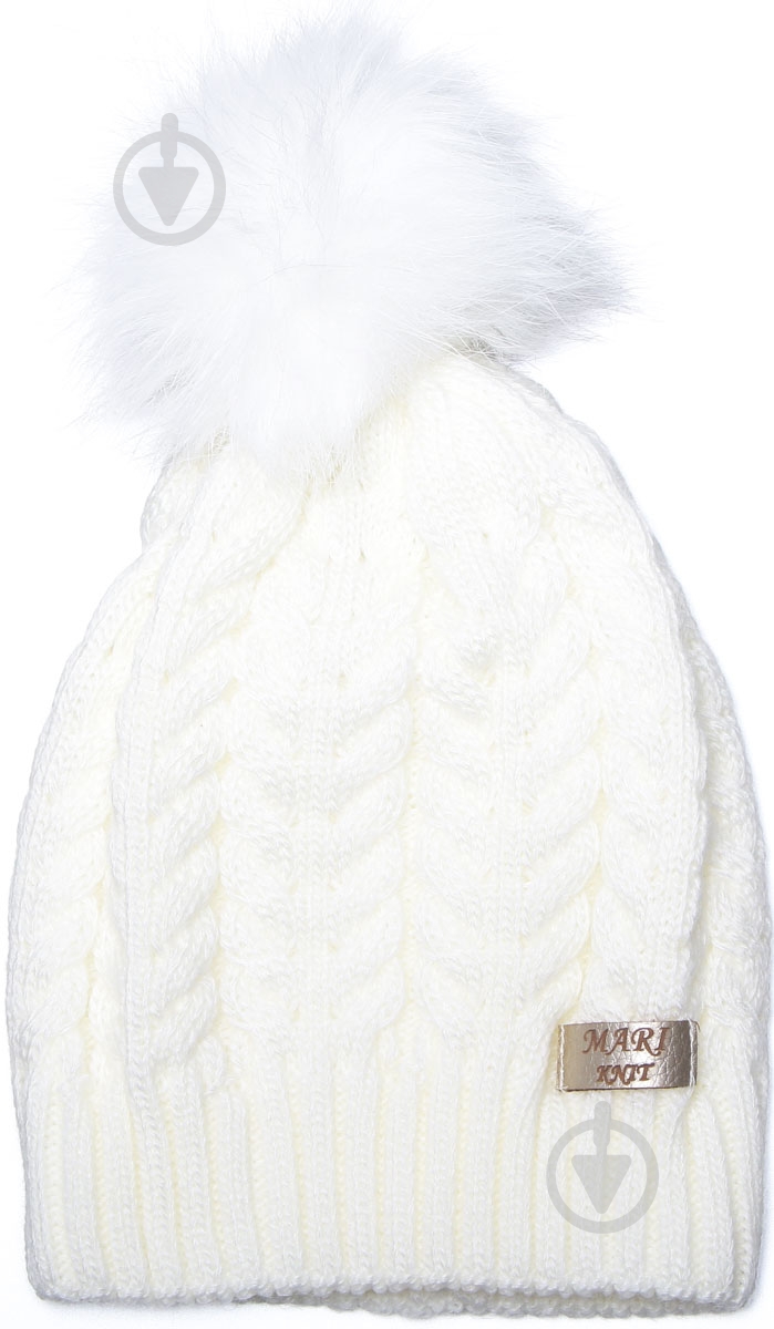 Шапочка детская для девочки Mari-Knit 852 р.52-54 шампань - фото 1