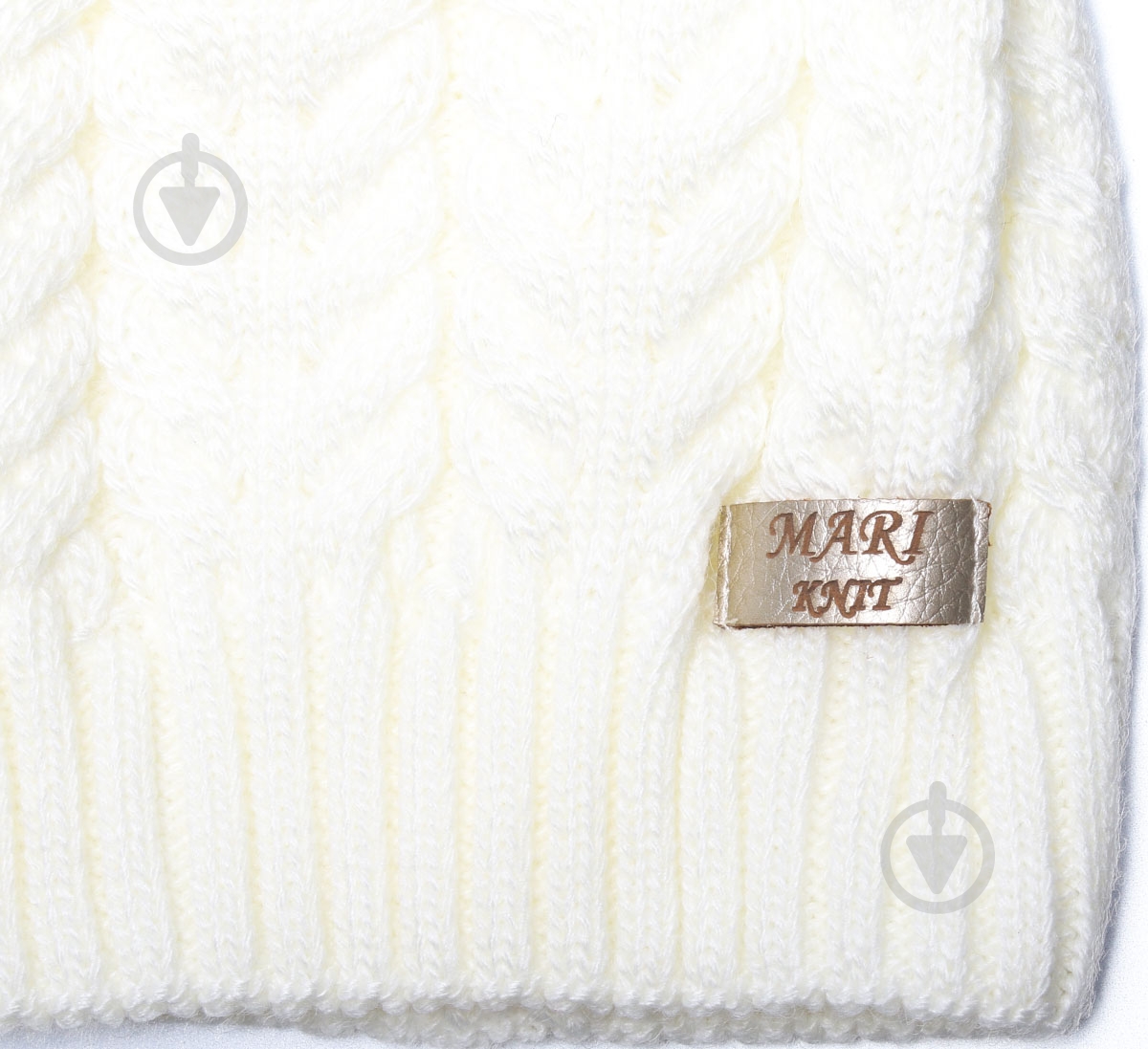 Шапочка детская для девочки Mari-Knit 852 р.52-54 шампань - фото 3